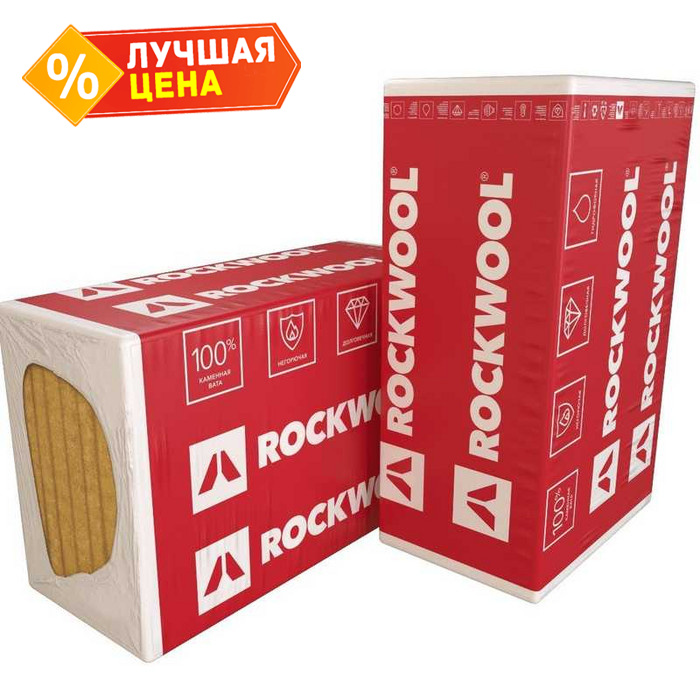 Утеплитель Роквул Венти Баттс Д 80х1000х1200